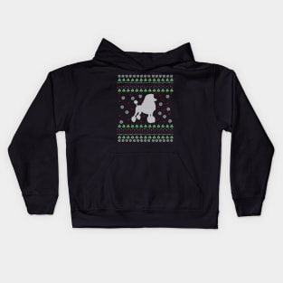 Poodle Ugly Christmas Sweater Gift Kids Hoodie